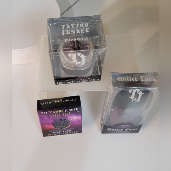 3PC TATTOO JUNKEE BUNDLE. Magic dance Glitter Lava Euphoria ALL PURPLE GLITTER - Picture 11 of 11